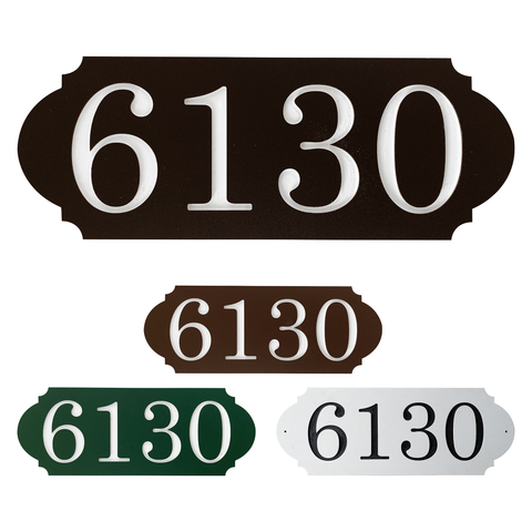 Side Arch House Numbers Address Plaque
